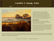 Tablet Screenshot of carolinesyoungart.com